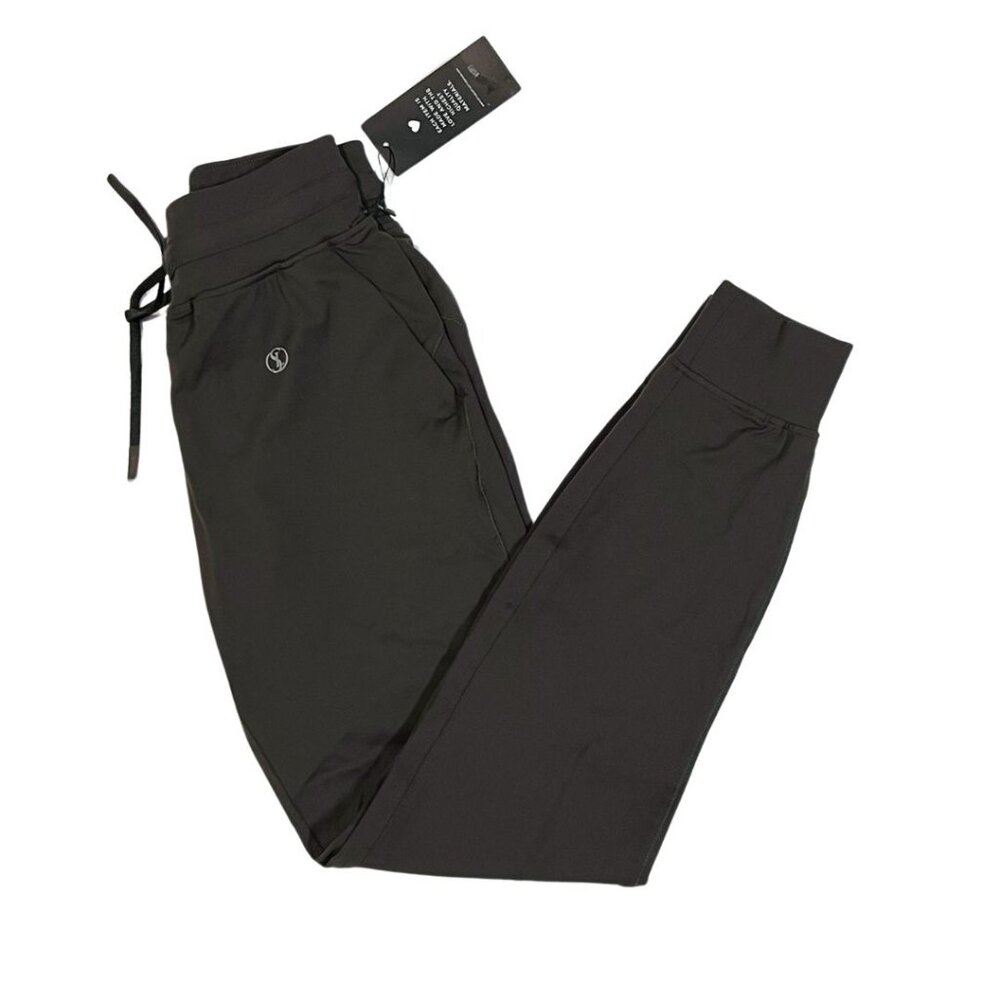 Womens Ladies Olive Green Joggers L Athletic Style Loft NWT Drawstring Elastic